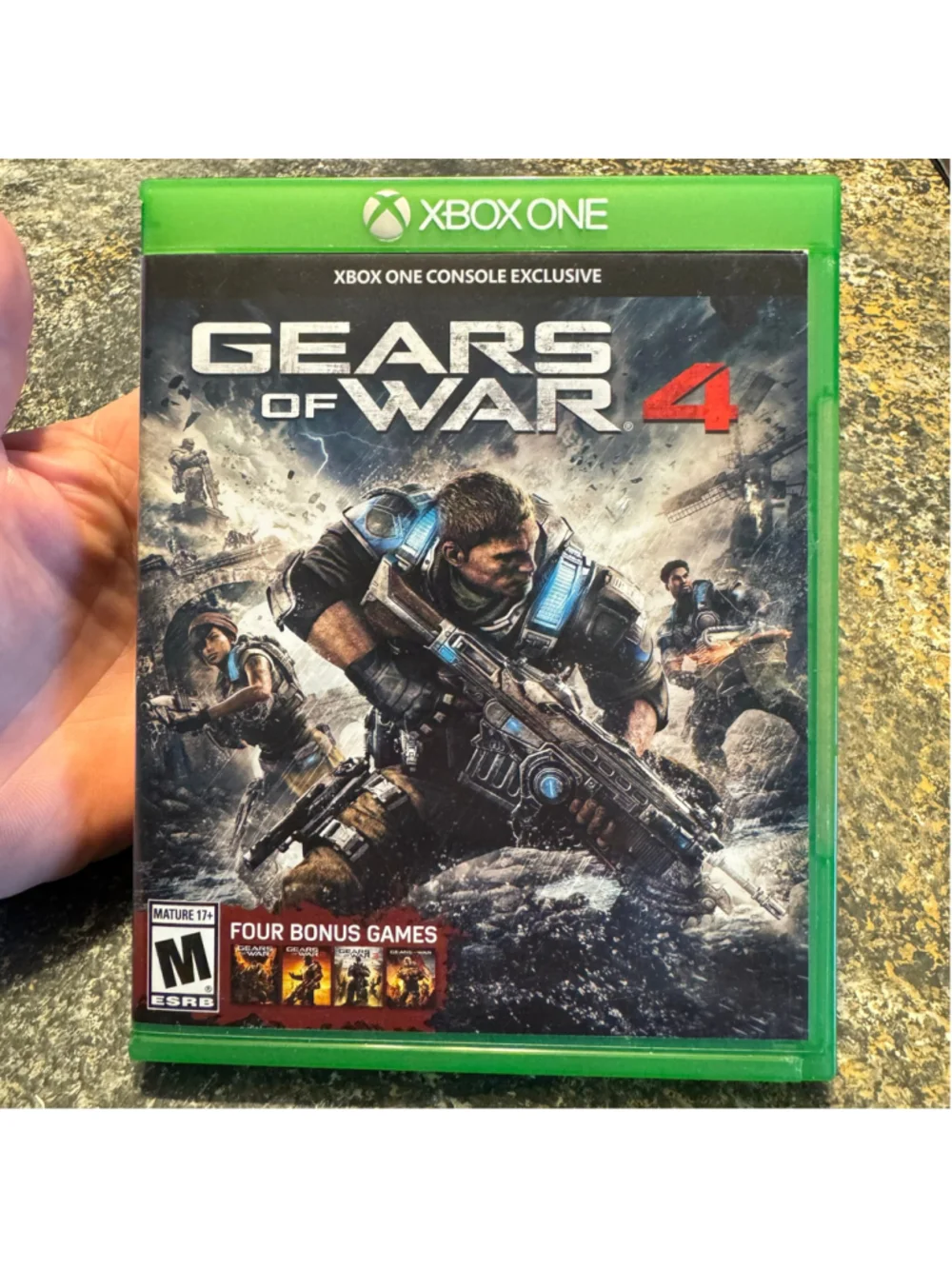 Gears of War 4 Xbox One Complete Case Inserts Tested Excellent Disc Microsoft